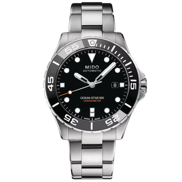 Orologio subacqueo crono automatico uomo Mido Ocean Star 600 in acciaio 43,5 mm M0266081105100-1