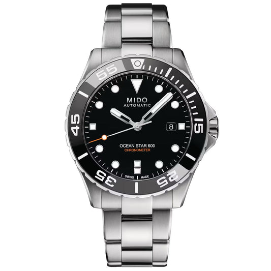 Orologio subacqueo crono automatico uomo Mido Ocean Star 600 in acciaio 43,5 mm M0266081105100-1
