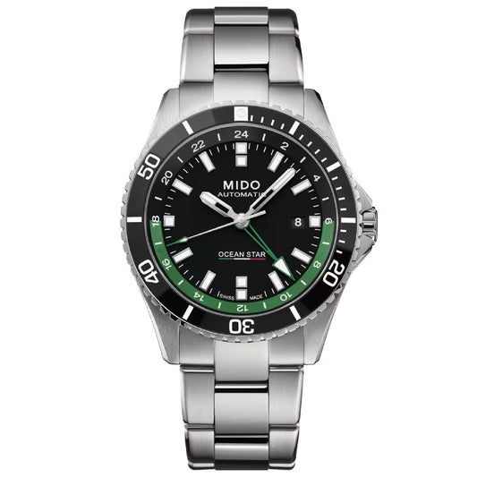 Orologio automatico uomo Mido Ocean Star acciaio quadrante nero cassa 44mm M0266291105103-1