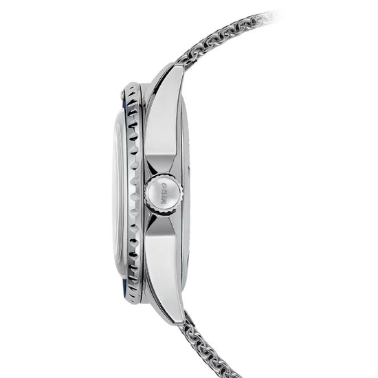Orologio uomo automatico Mido acciaio, blu maglia Milano, datario riserva 80H M0268071104101-4