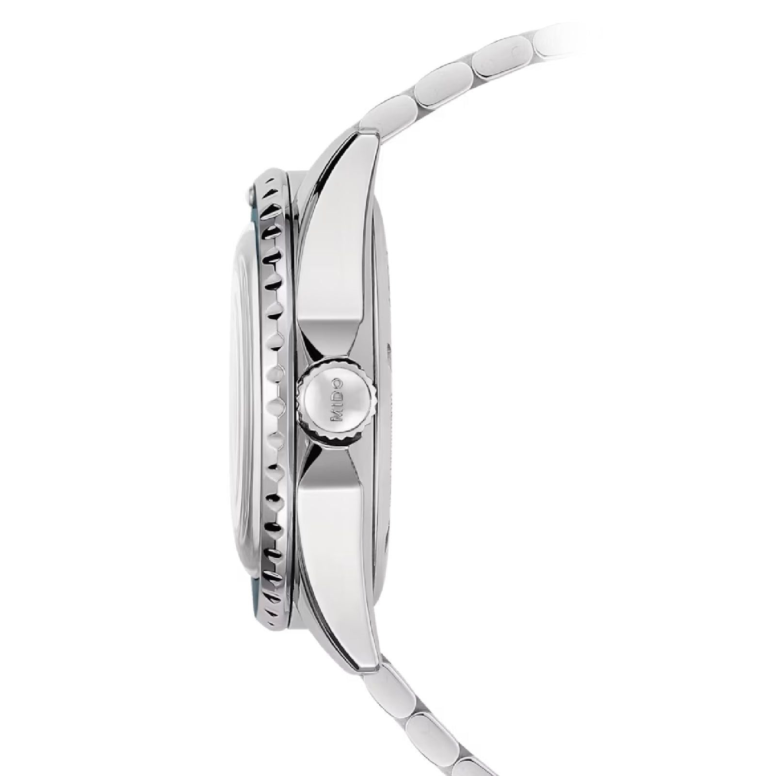 Orologio automatico Mido uomo acciaio quadrante blu datario riserva 80H M0268301104100-4