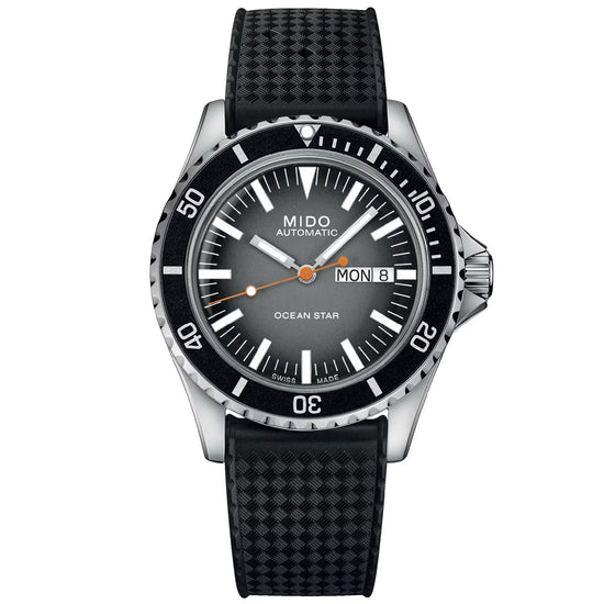 Orologio automatico uomo Mido Ocean Star in acciaio e caucciù nero 42,5mm M0268301708100-1
