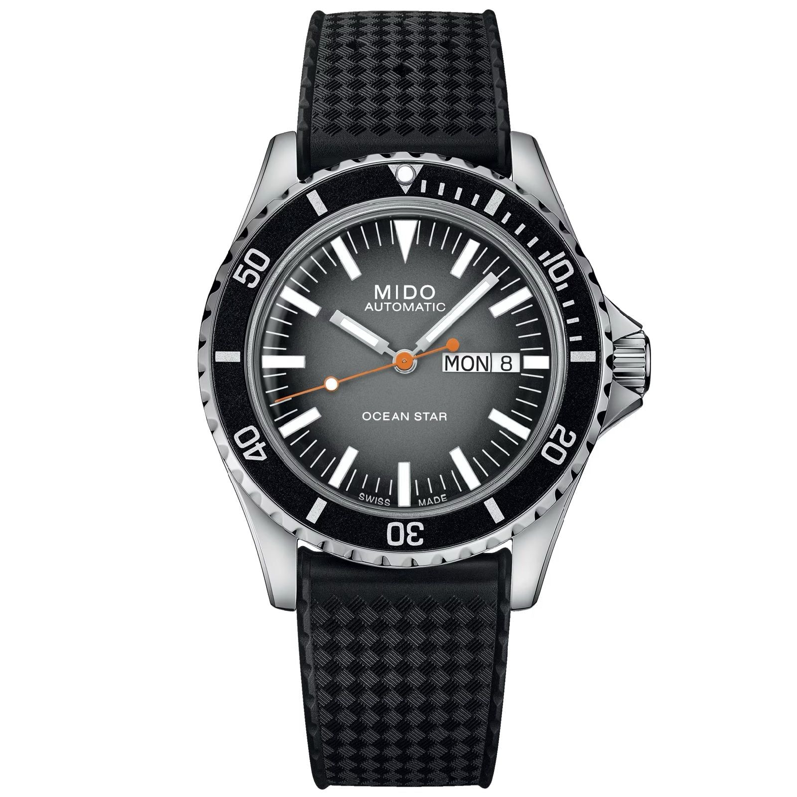 Orologio automatico uomo Mido Ocean Star in acciaio e caucciù nero 42,5mm M0268301708100-1