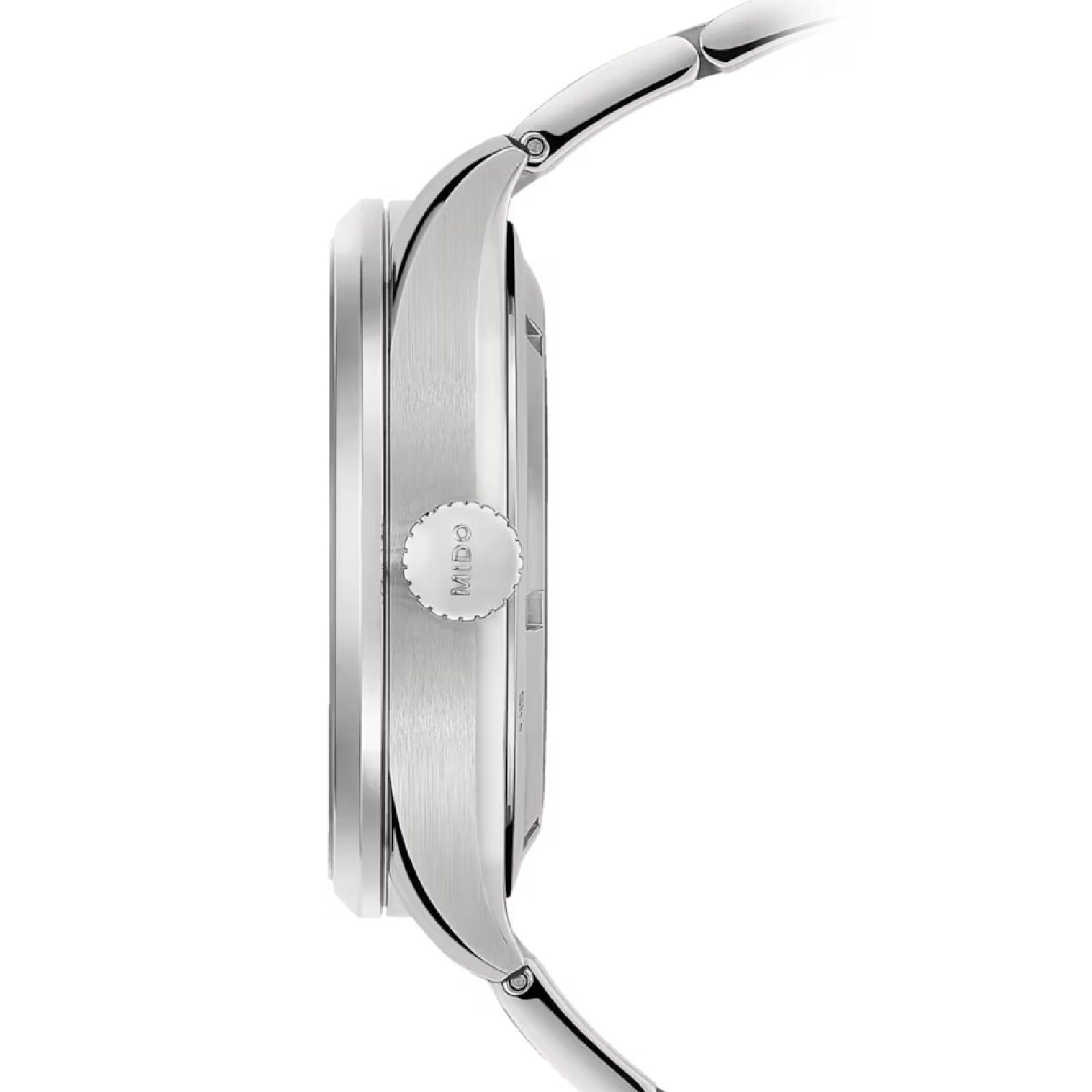 Orologio automatico Mido Multifort M uomo acciaio, nero datario riserva 80H M0384301105100-3