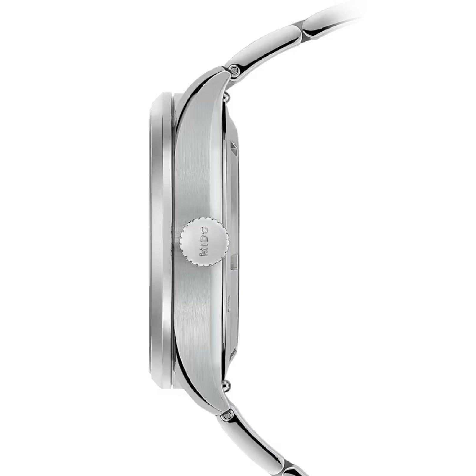 Orologio crono auto Mido Multifort uomo acciaio quadrante verde datario riserva 80H M0384311109700-3