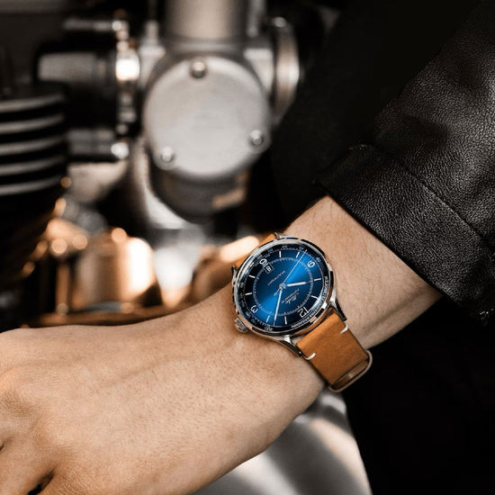 Orologio automatico Mido Multifort uomo acciaio e pelle marrone, datario, riserva 80H M0404071604000-4