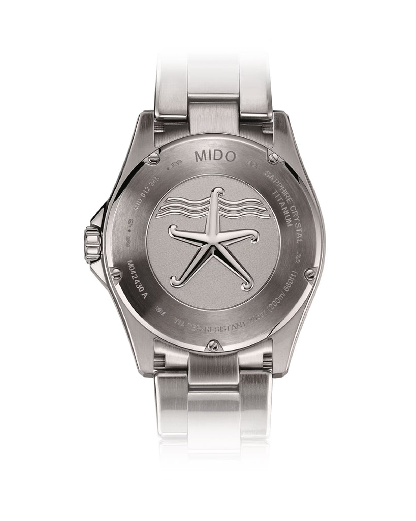 Orologio automatico da uomo Mido Ocean Star 200C con cassa 42,5 mm e bracciale in titanio grigio M0424304405100