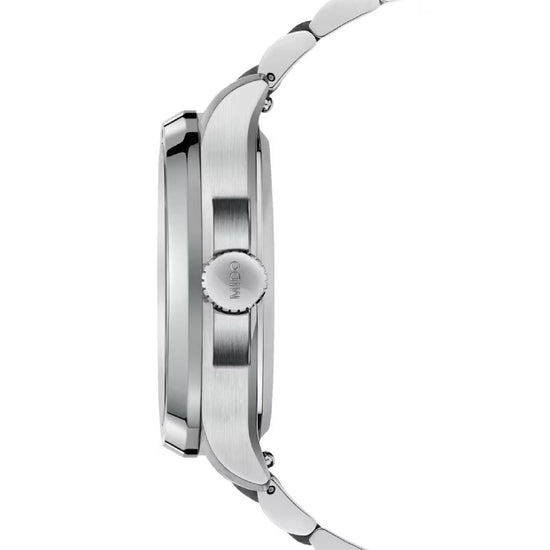 Orologio automatico Mido Multifort TV Big Date uomo acciaio blu datario riserva 80H M0495261104100-3