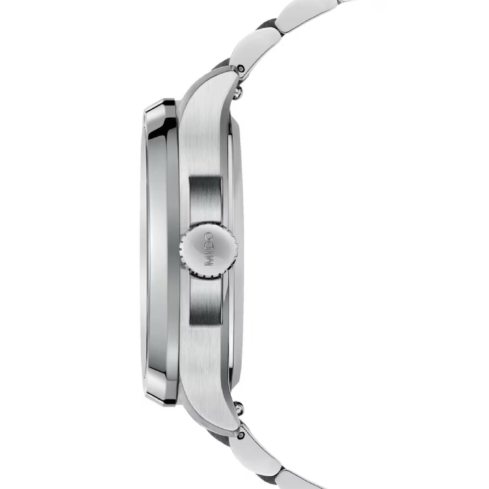 Orologio automatico Mido Multifort TV Big Date uomo acciaio blu datario riserva 80H M0495261104100-3