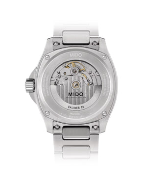 Orologio automatico Mido Multifort TV Big Date uomo in acciaio quadrante grigio datario riserva 80H M0495261108100