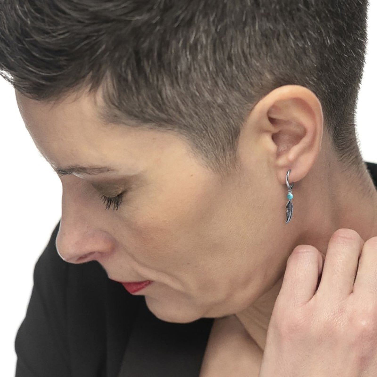 Orecchini Isola Bella In Argento E Smalti Merletti Tondo Viola - 20001155 - Foto 3