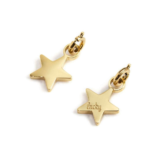 Charm Marlù realizzato acciaio dorato a forma di stella MISURA UNICA