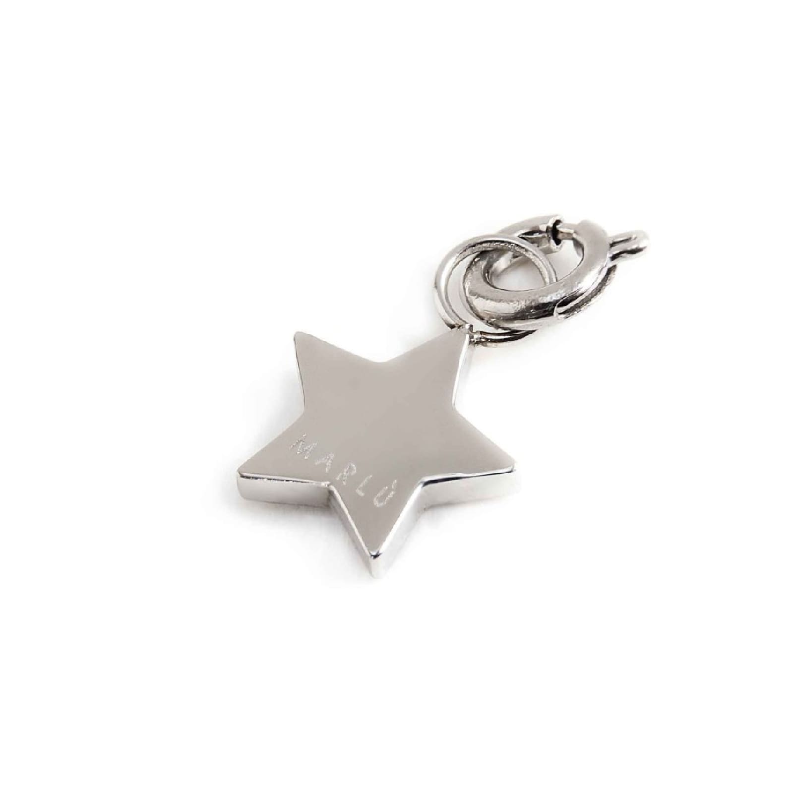 Charm Marlù realizzato acciaio a forma di stella cristalli MISURA UNICA