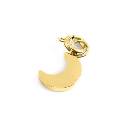 Charm Marlù realizzato acciaio dorato a luna di cristalli MISURA UNICA