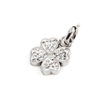 Charm Marlù realizzato acciaio a forma di quadrifoglio MISURA UNICA