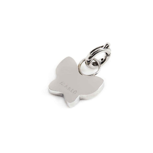 Charm Marlù realizzato acciaio a forma di farfalla cristalli MISURA UNICA