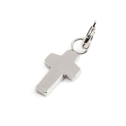 Charm Marlù realizzato acciaio a forma di croce cristalli MISURA UNICA