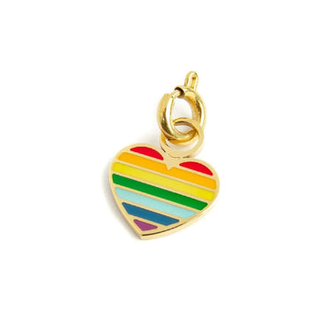 Charm Marlù in acciaio dorato a cuore multicolor MISURA UNICA
