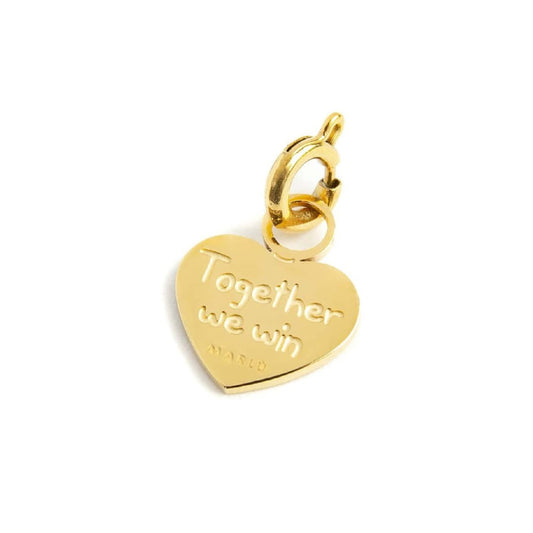 Charm Marlù in acciaio dorato a cuore multicolor MISURA UNICA