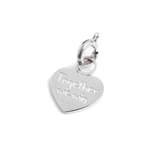 Charm Marlù realizzato in acciaio a cuore multicolor MISURA UNICA