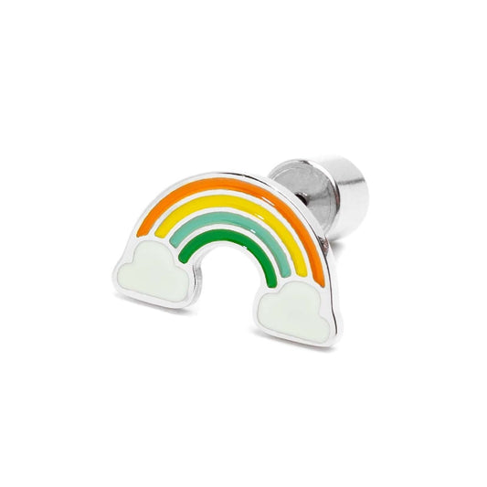 Mono orecchino Marlù acciaio arcobaleno multicolor MISURA UNICA