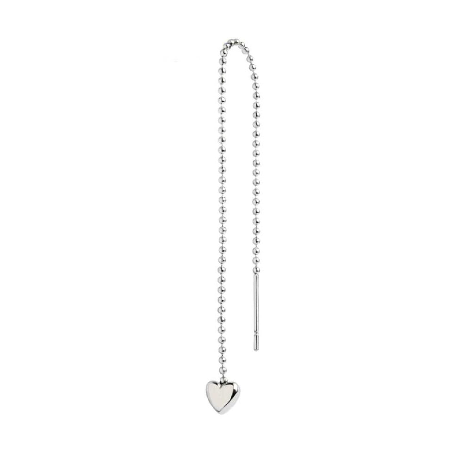Orecchini Pendenti A Cuore In Argento Sterling 925 – Cuore Aperto Con Passante, Gioiello Romantico