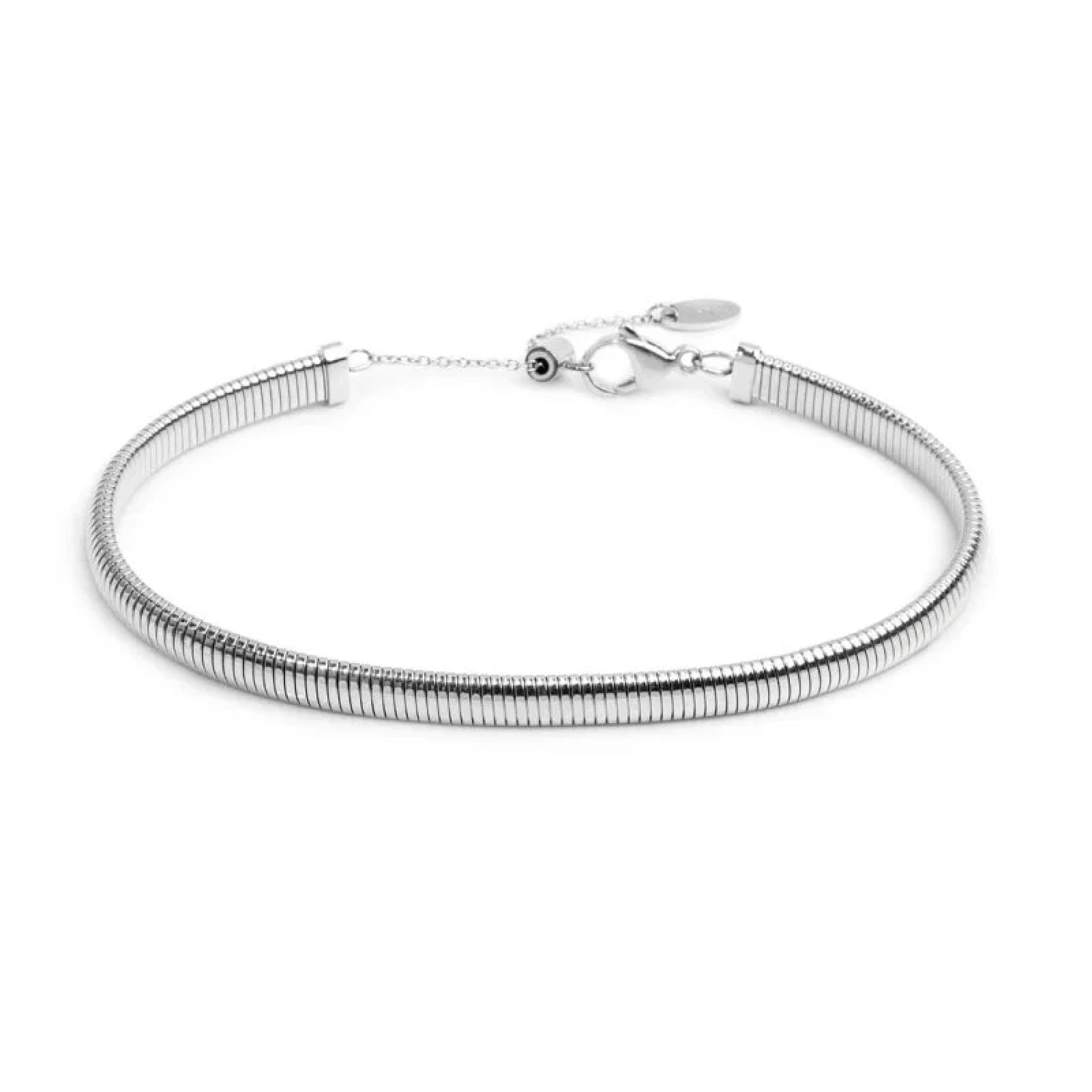 Cavigliera regolabile Marlù in acciaio catena maglia tubogas 26 cm