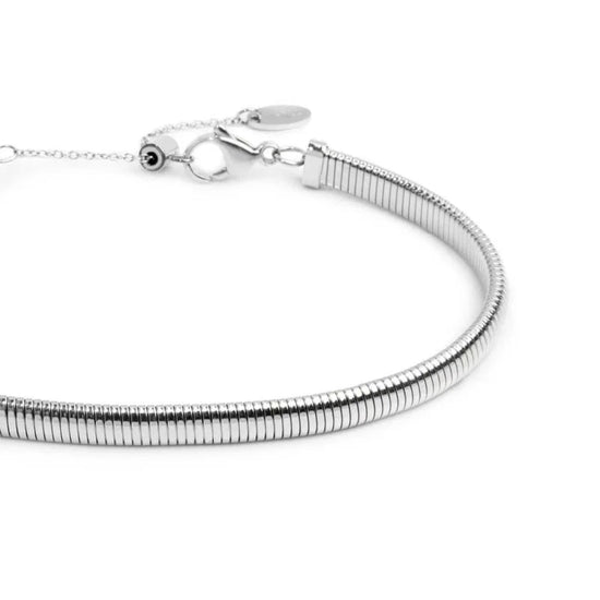 Cavigliera regolabile Marlù in acciaio catena maglia tubogas 26 cm