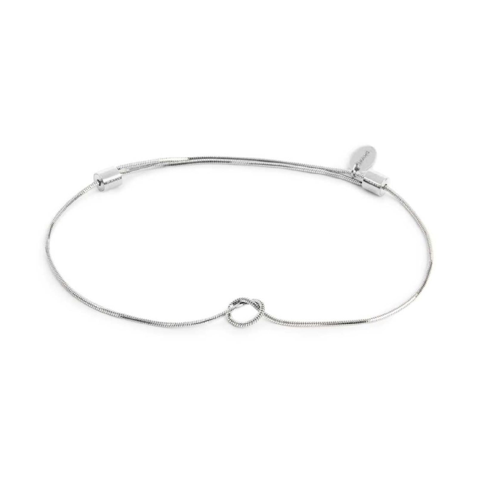 Bracciale Marlù nodo catena snake in acciaio regolabile 8 cm REGOLABILE