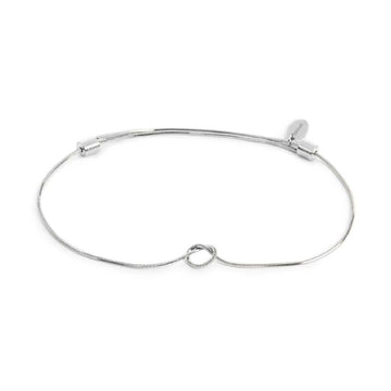 Bracciale Marlù nodo catena snake in acciaio regolabile 8 cm REGOLABILE