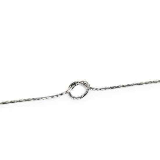 Bracciale Marlù nodo catena snake in acciaio regolabile 8 cm REGOLABILE