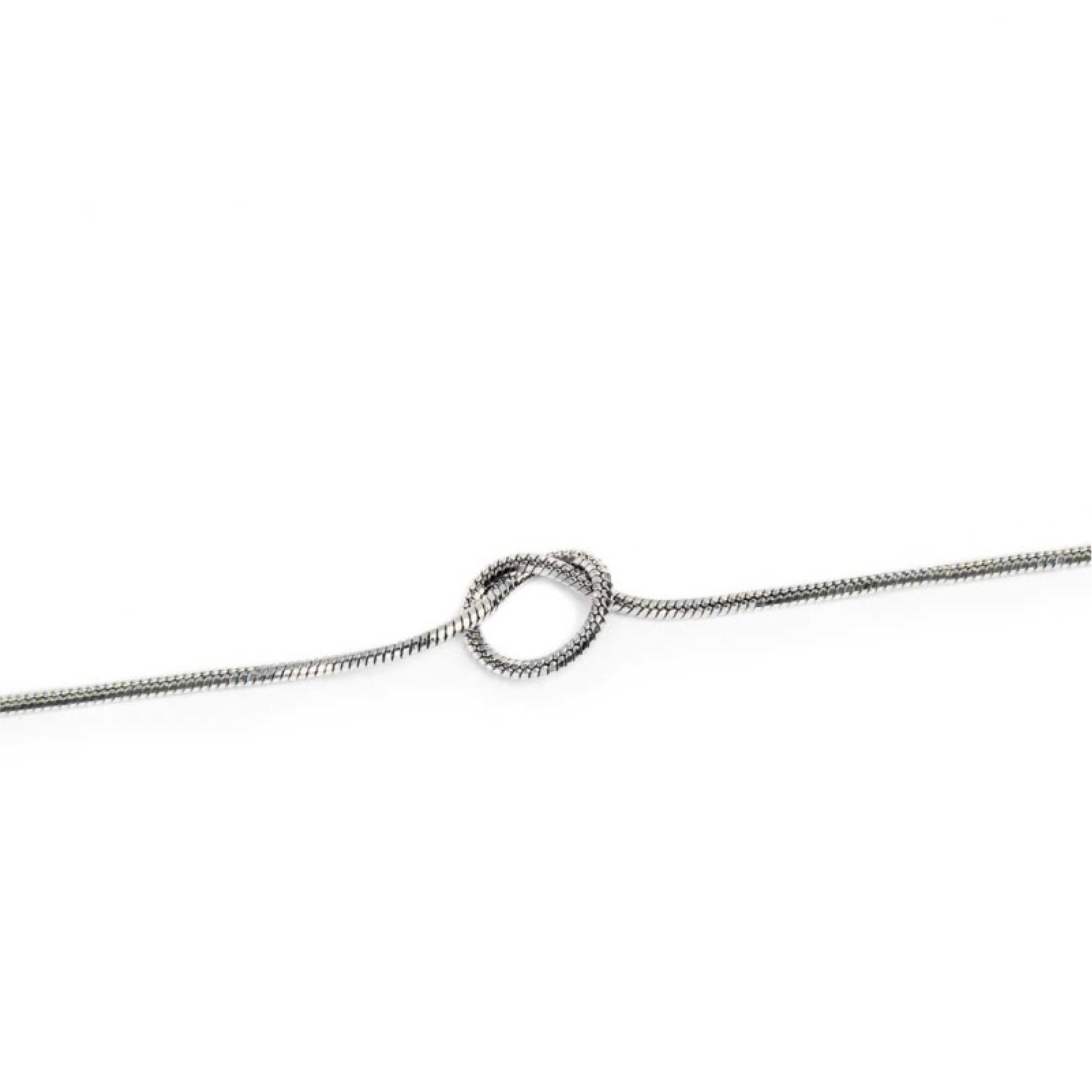 Bracciale Marlù nodo catena snake in acciaio regolabile 8 cm REGOLABILE