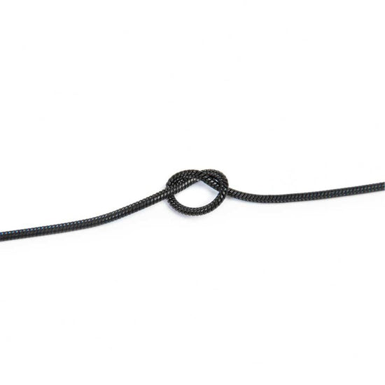 Bracciale Marlù nodo catena snake in acciaio pvd nero 6,5 cm REGOLABILE