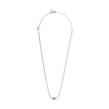 Collana girocollo Marlù in acciaio con nodo e catena foxtail MISURA UNICA