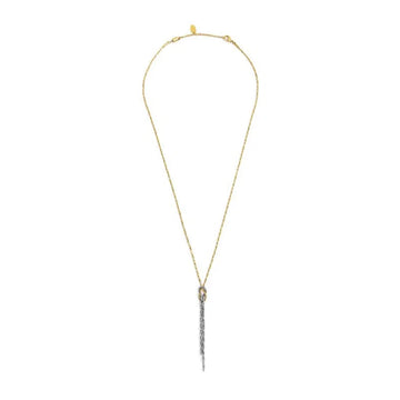 Collana catena snake e pendente Marlù in acciaio con nodo MISURA UNICA