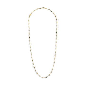 Collana Marlù in acciaio rodiato dorato con sferette MISURA UNICA