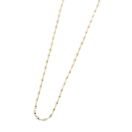 Collana Marlù in acciaio rodiato dorato con sferette MISURA UNICA
