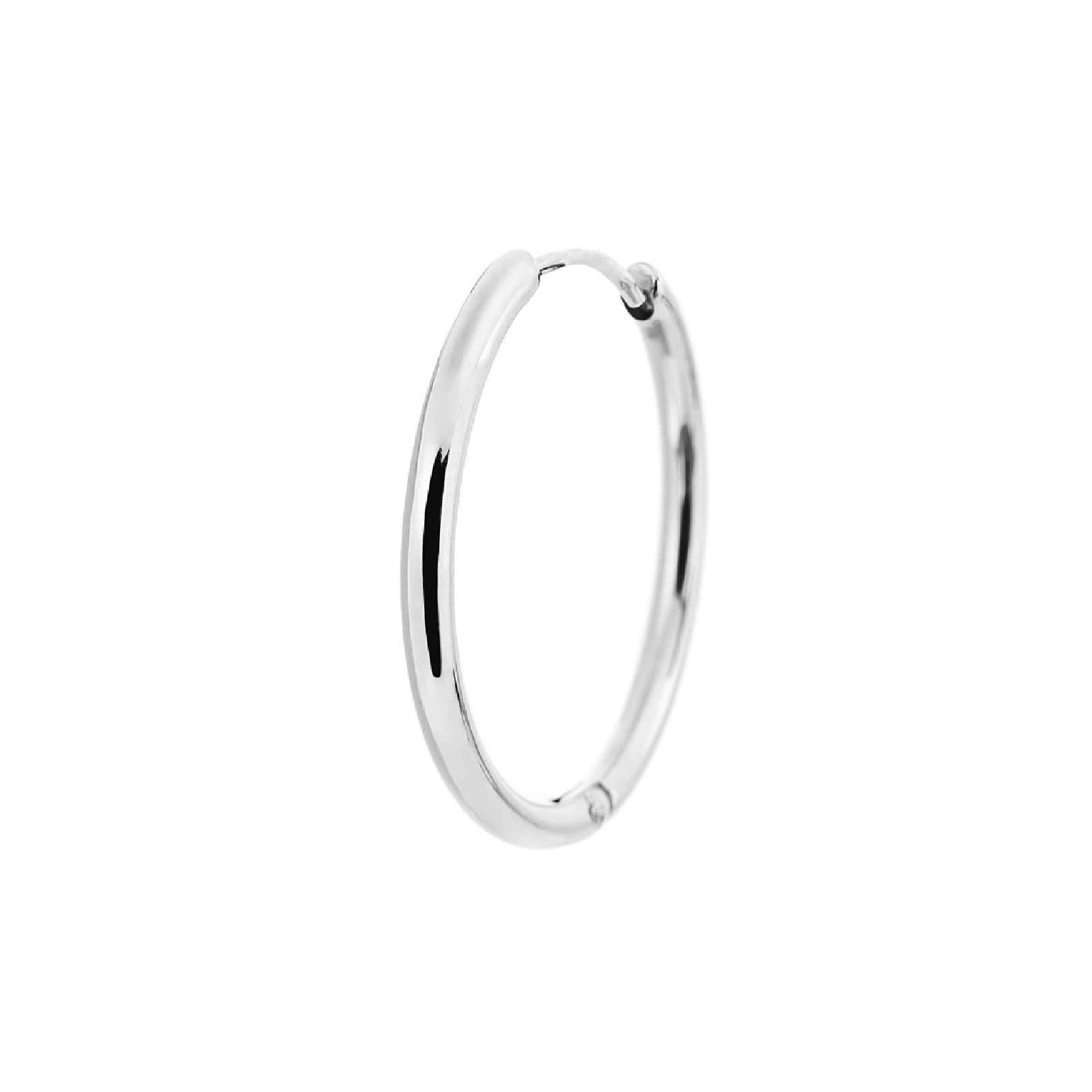 Mono orecchino Marlù in acciaio a cerchio 24 mm MISURA UNICA