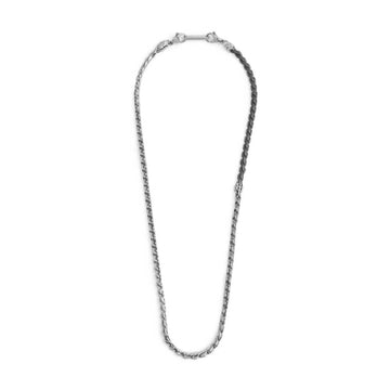 Collana Marlù catena serpentina in acciaio e in pvd titanio MISURA UNICA