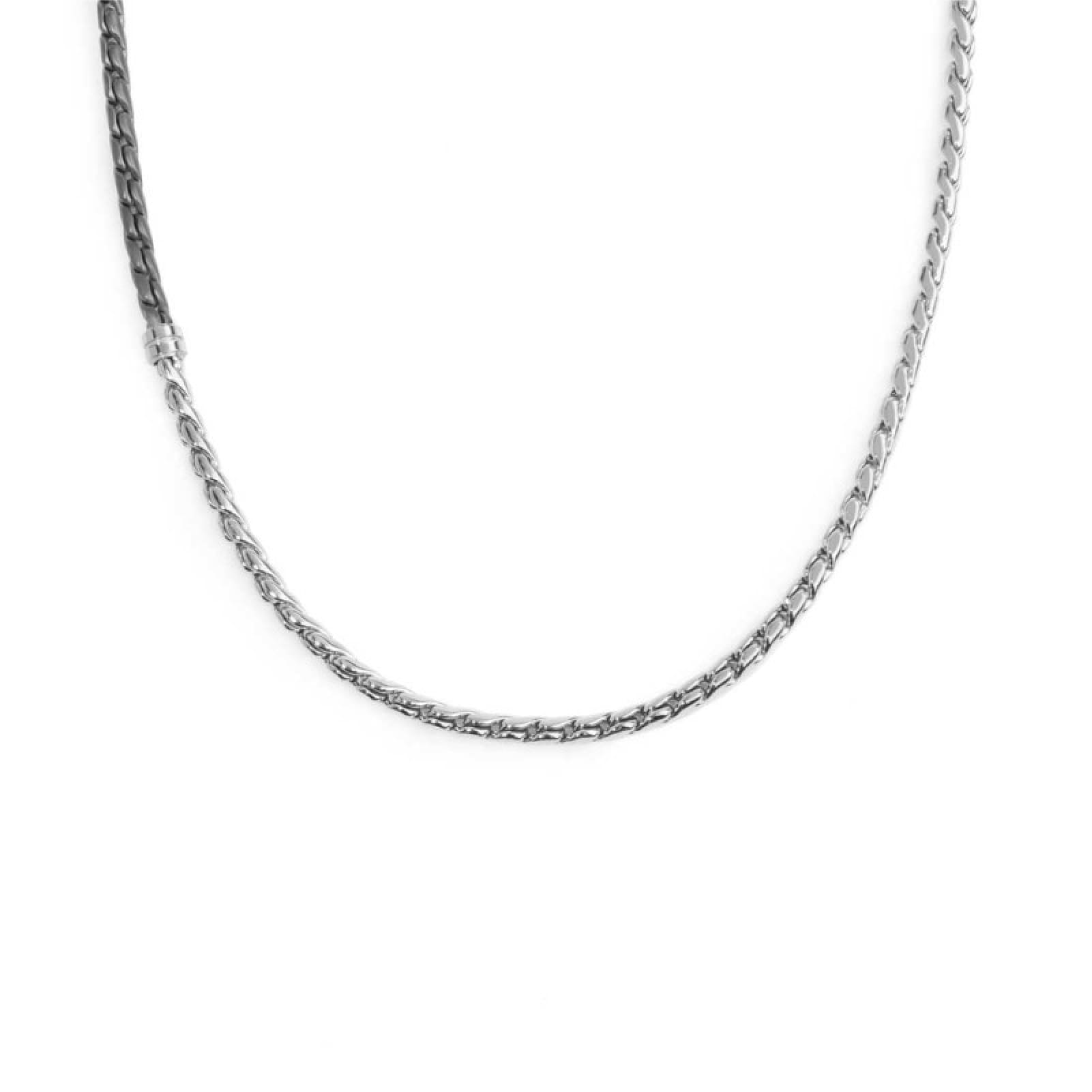 Collana Marlù catena serpentina in acciaio e in pvd titanio MISURA UNICA