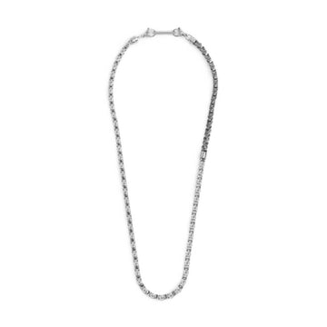 Collana Marlù catena marine mechanical acciaio e pvd titanio MISURA UNICA