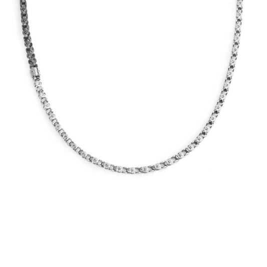 Collana Marlù catena marine mechanical acciaio e pvd titanio MISURA UNICA