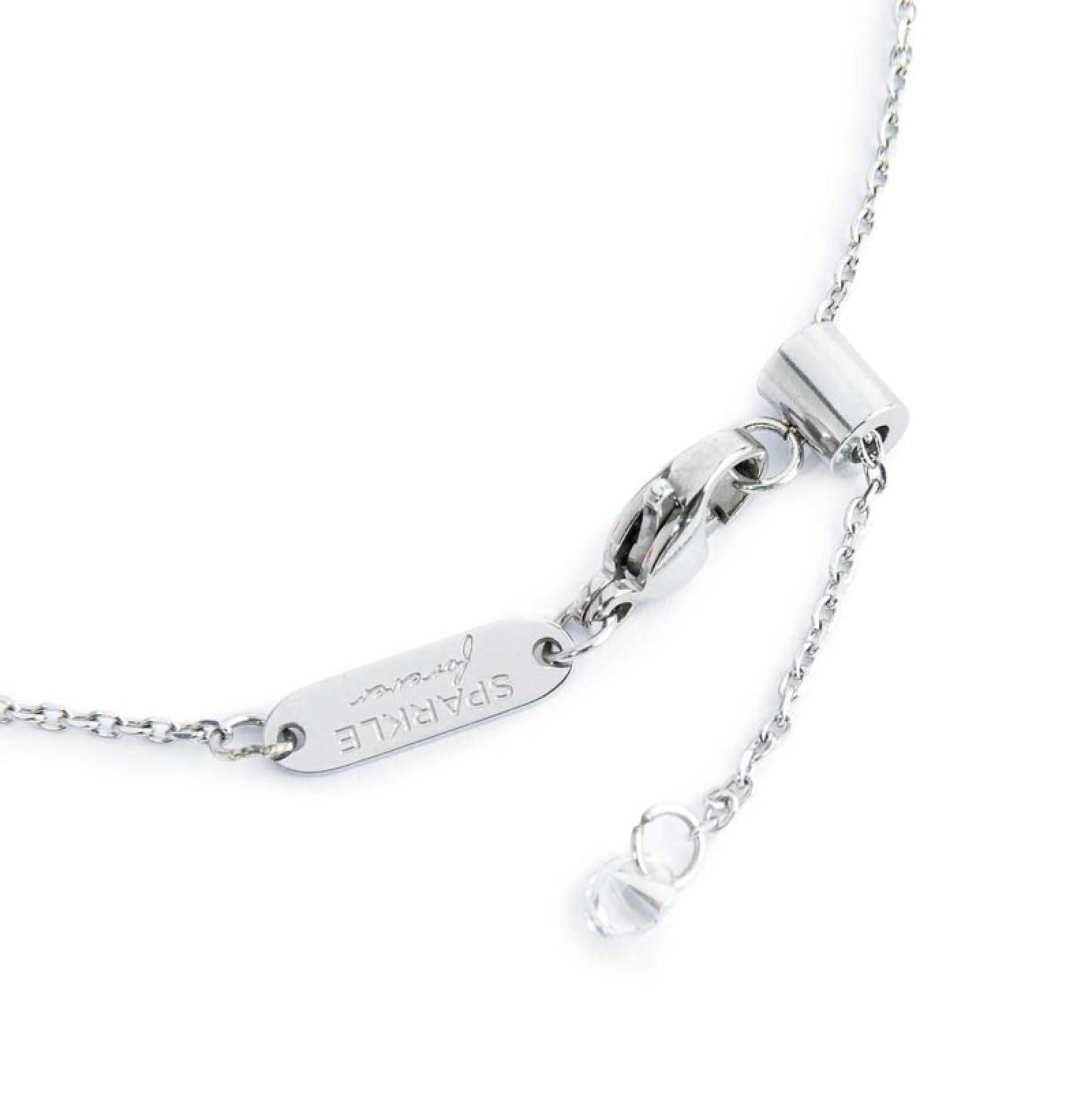 Bracciale donna Marlù in acciaio con cerchio e zirconi bianchi Regolabile 14-19 cm