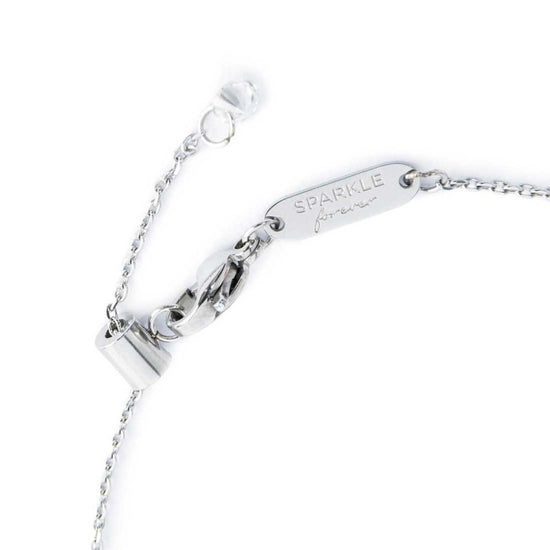 Bracciale donna Marlù in acciaio con cerchio e zirconi bianchi Regolabile 14-19 cm