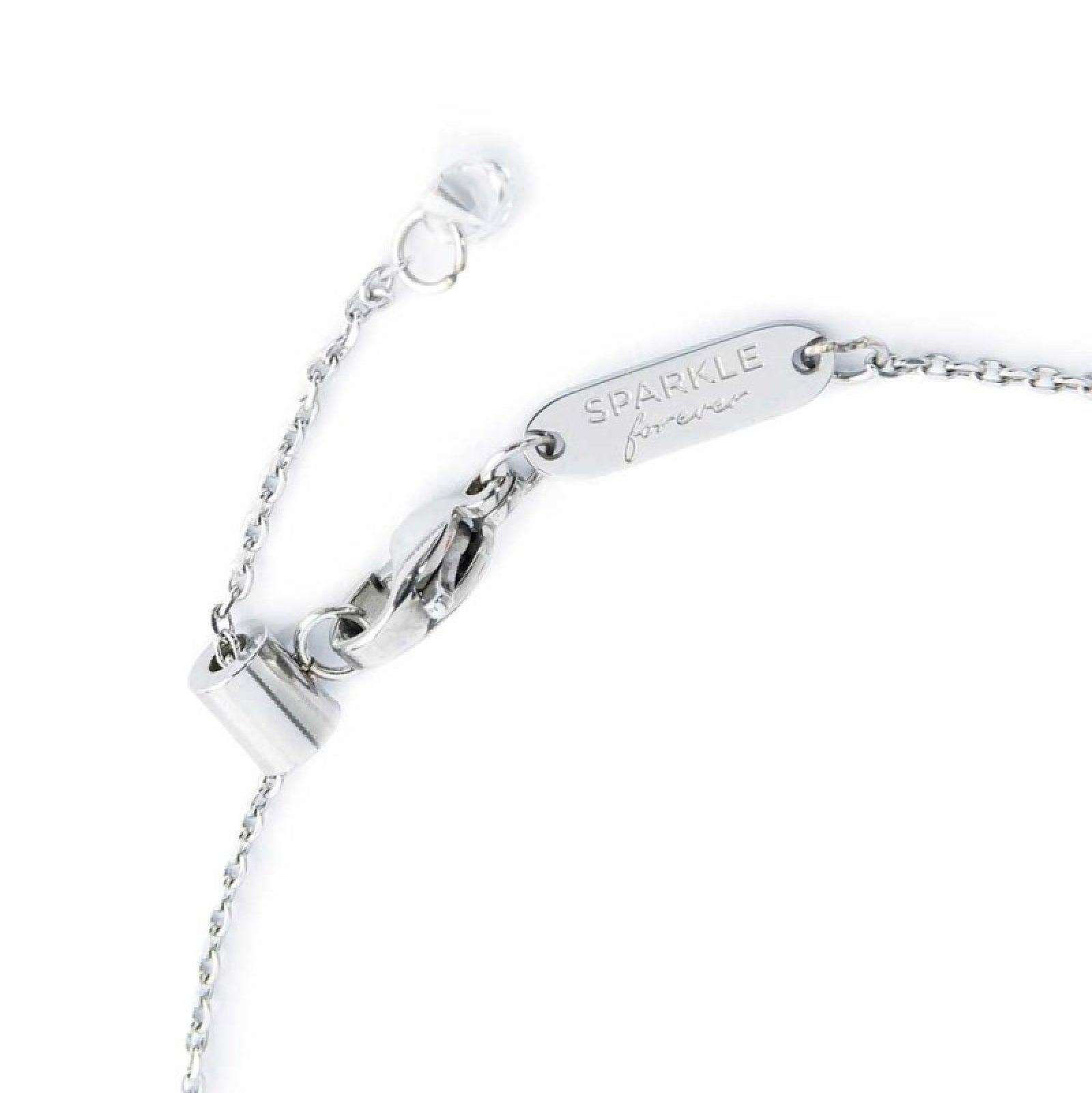 Bracciale donna Marlù in acciaio con cerchio e zirconi bianchi Regolabile 14-19 cm