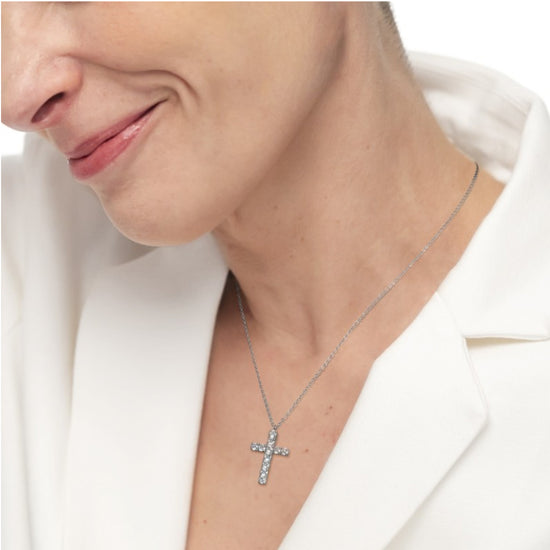 Collana con pendente Marlù in acciaio color argento MA.31CN0006-W