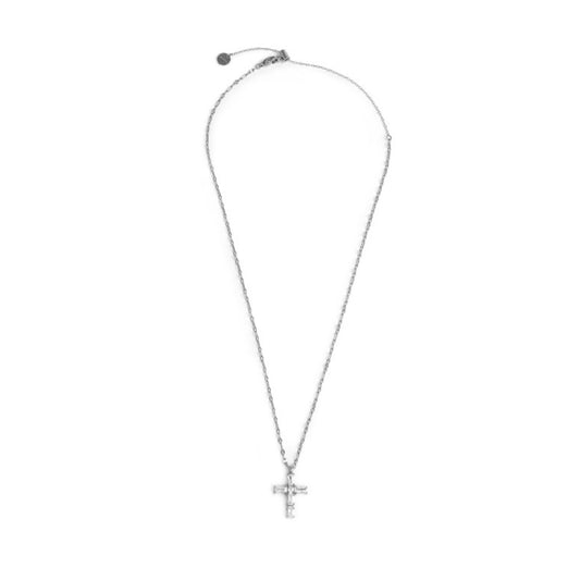 Collana pendente Marlù in acciaio argento e zirconi bianchi MA.31CN0007-W