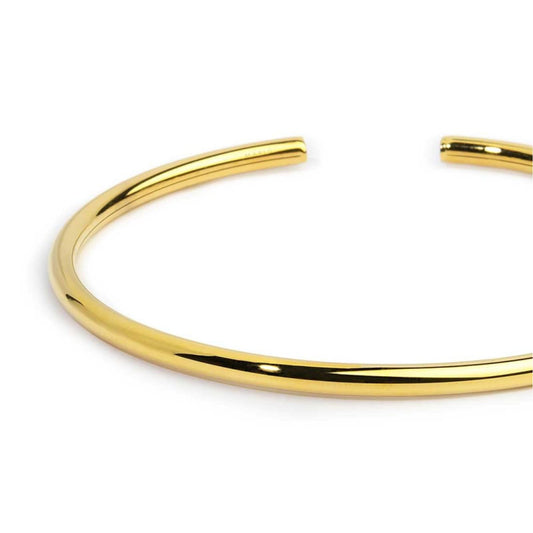 Bracciale rigido Marlù in acciaio dorato diametro 0,3 cm Rigido