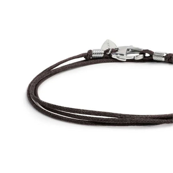Bracciale trafromabile collana Marlù con cordino marrone REGOLABILE