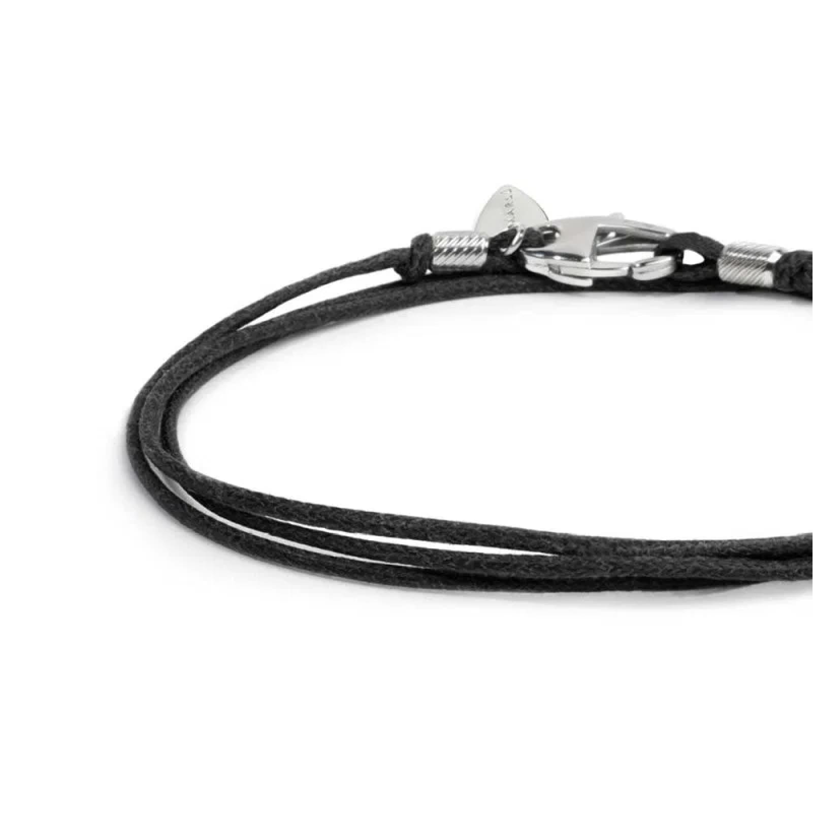 Bracciale trafromabile collana Marlù con cordino nero REGOLABILE